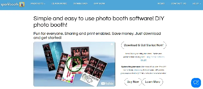 6. Sparkbooth: Best No-Subscription Entry Point for Part-Time Operators
