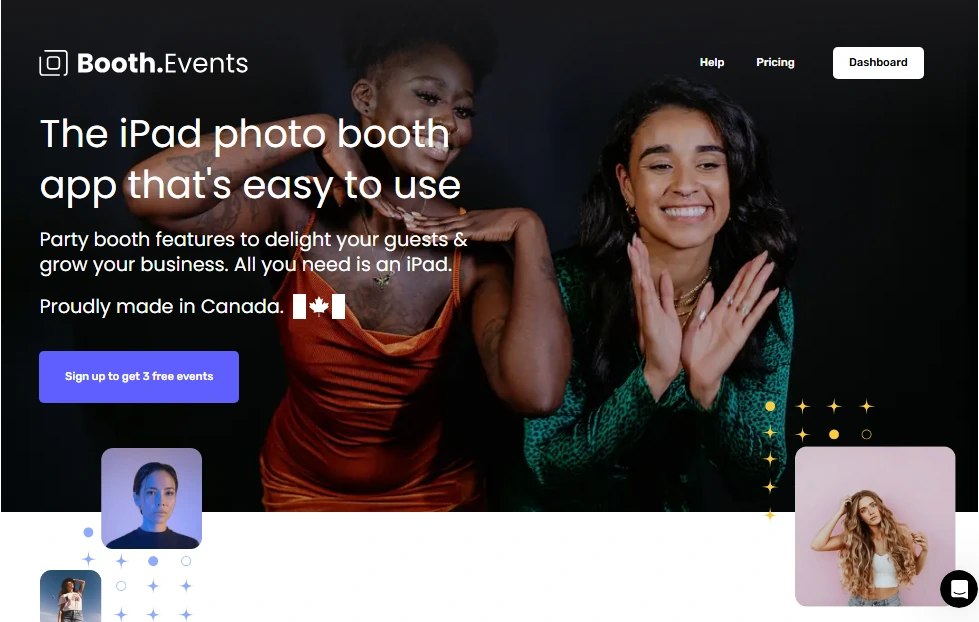 6. Booth.Events — Best for New Operators Testing the Photo Booth Market Before Making a Financial Commitment