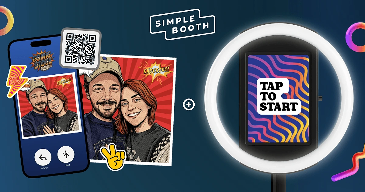 1. Simple Booth HALO: Best All-in-One Photo Booth System with Integrated Ring Light Hardware