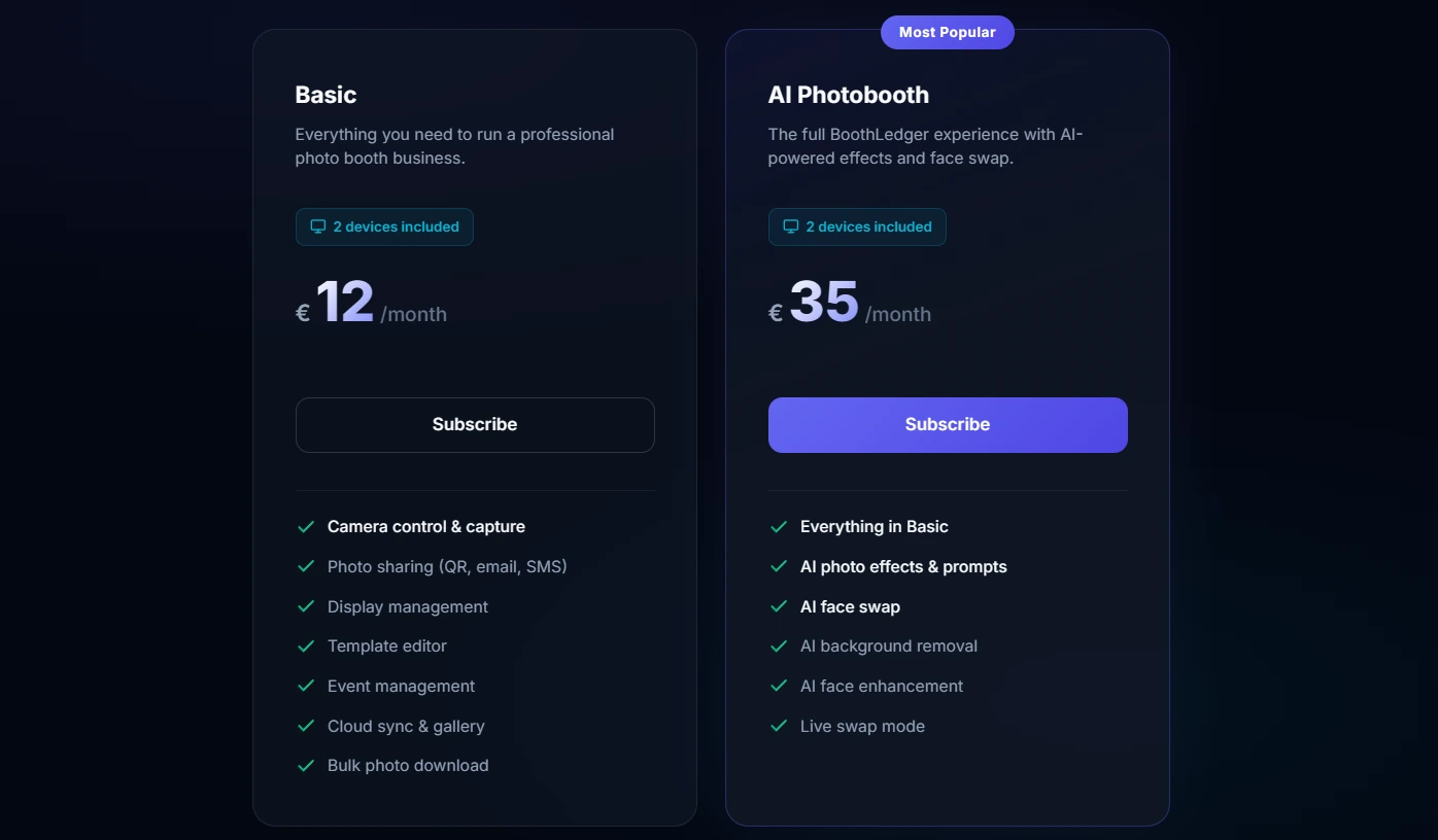 7. BoothLedger: Best Up-and-Coming Platform for Windows-Based Operators with Built-In AI and Cloud Galleries