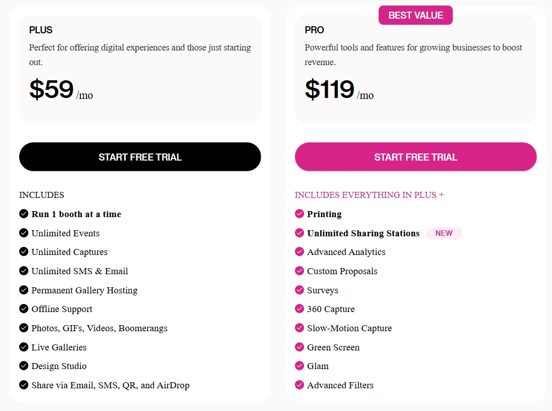 2. Fiesta — Best All-in-One Business Suite for Full-Time Photo Booth Operators