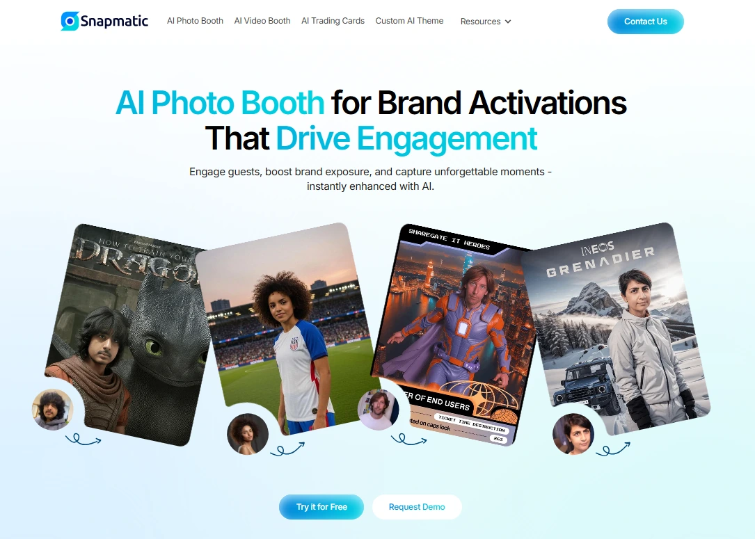6. Snapmatic AI — Best AI-First Platform for Personalized Brand Activations