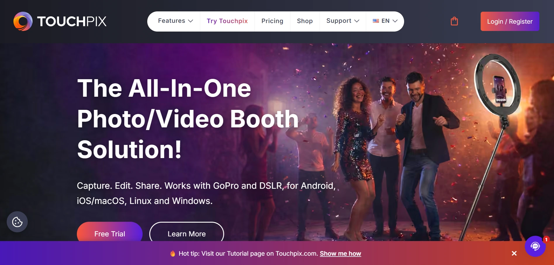 3. Touchpix — Best for Operators Whose Core Product Is the 360-Degree Video Booth