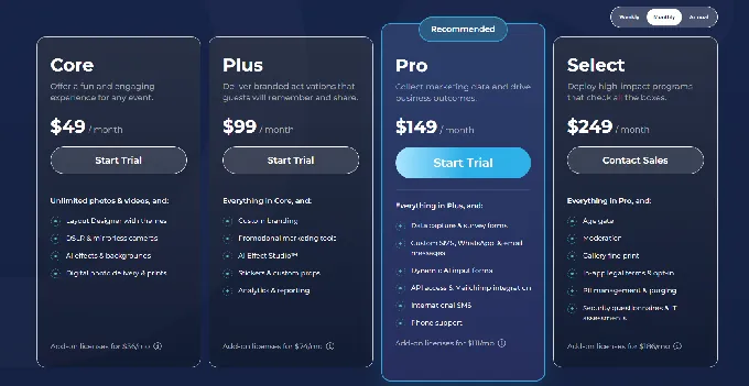 Simple Booth Pricing