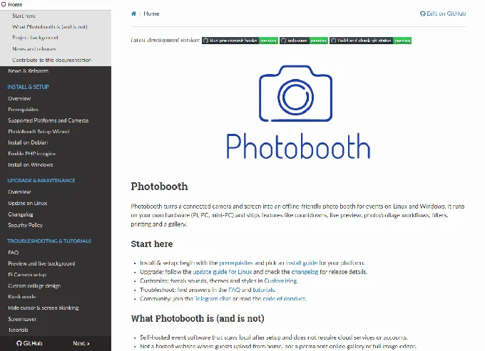 6. Photobooth Project: Best Free Option for Technically Capable Operators
