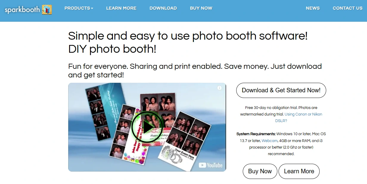 7. Sparkbooth - Best for DIY Brand Activations with No Ongoing Subscription