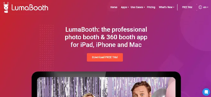 4. LumaBooth: Best Affordable Monthly iPad App for Solo Operators