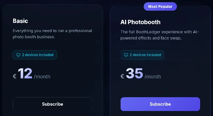 BoothLedger Pricing