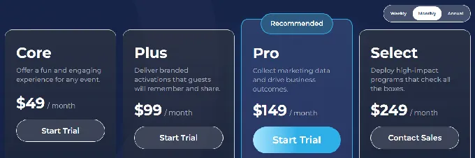 Simple Booth Pricing