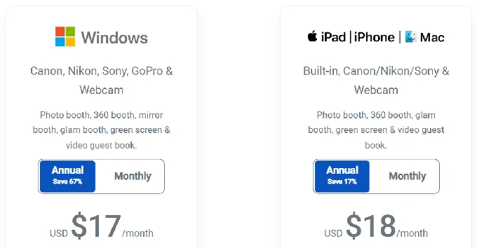 LumaBooth Pricing