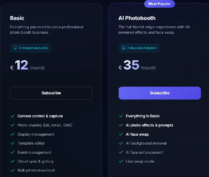 BoothLedger Pricing