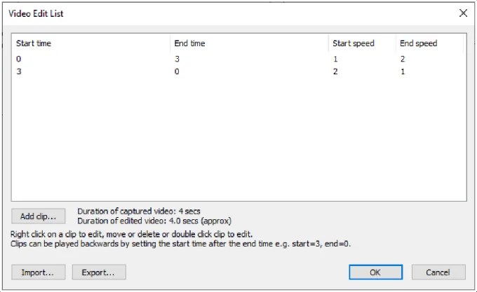 Capture modes and output formats