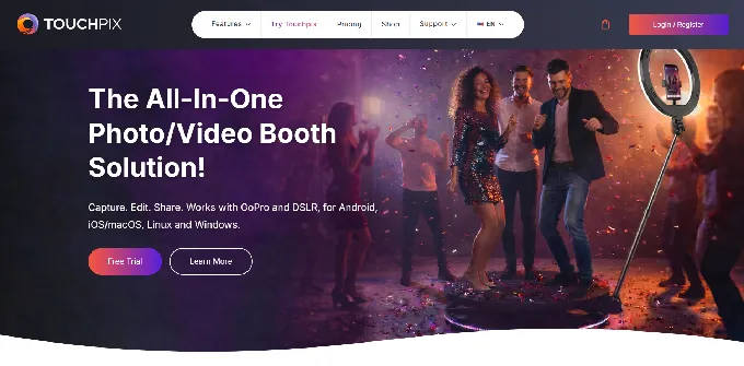 2. Touchpix: Best Alternative for Large-Scale, Cross-Platform Photo Booth Operations