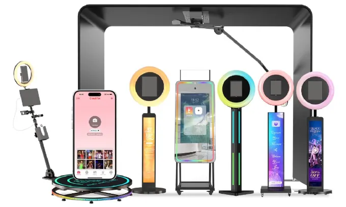 Hardware Ecosystem: ChackTok sells a full lineup of booth hardware designed to pair with its app.