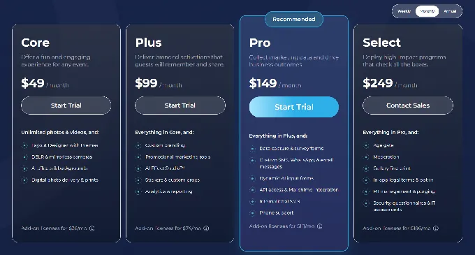 Simple Booth Pricing