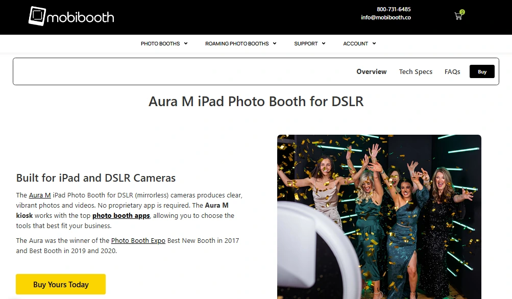 4. Mobibooth Aura M — Best Alternative for DSLR-Quality Image Output with Broad Software Flexibility