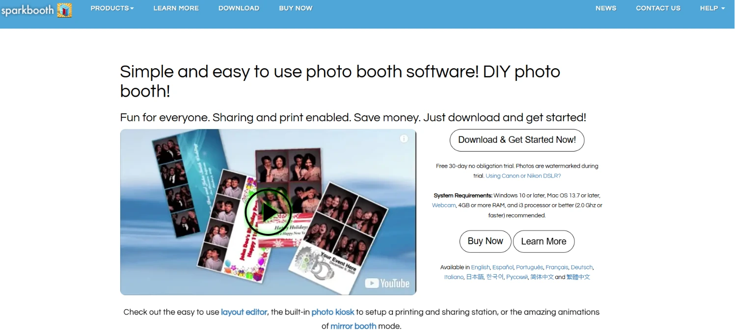 7. SparkBooth: Best Alternative for Budget-Conscious Operators with No Recurring Fees