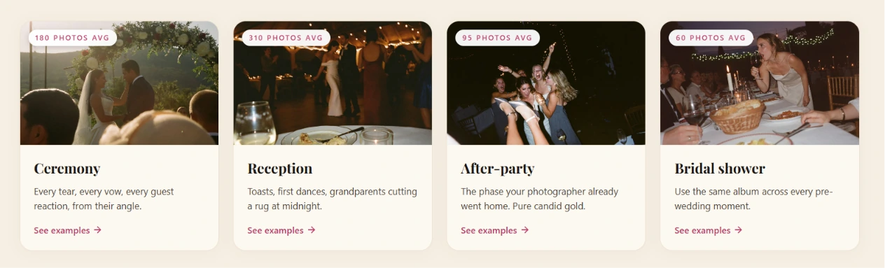 5. Pix Wedding — Best Alternative for Multi-Day Wedding Guest Photo Sharing