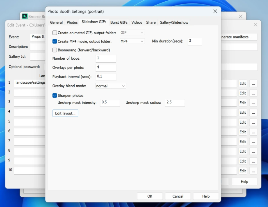 Capture modes and creative output