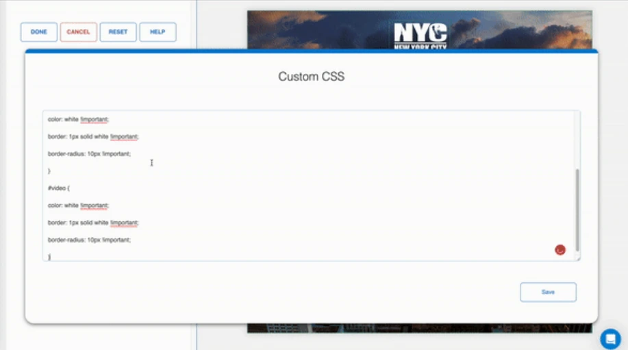 Template design and customization