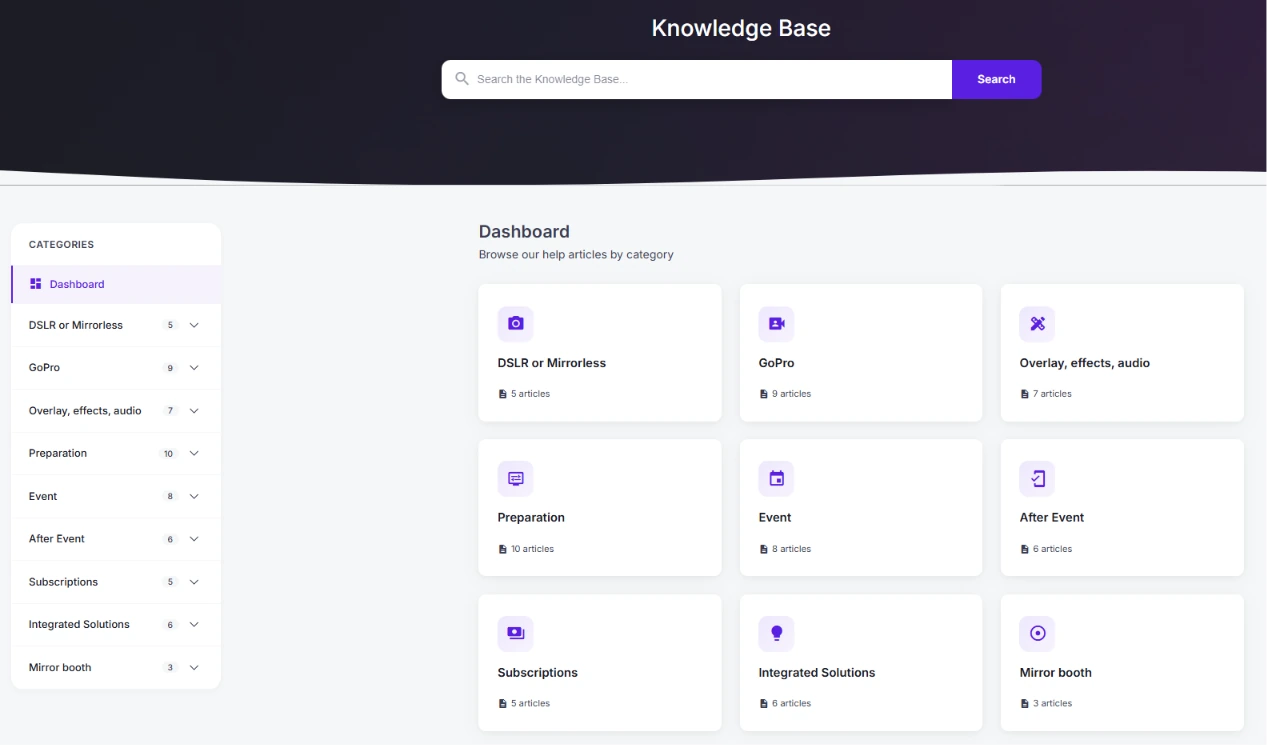 Support and onboarding