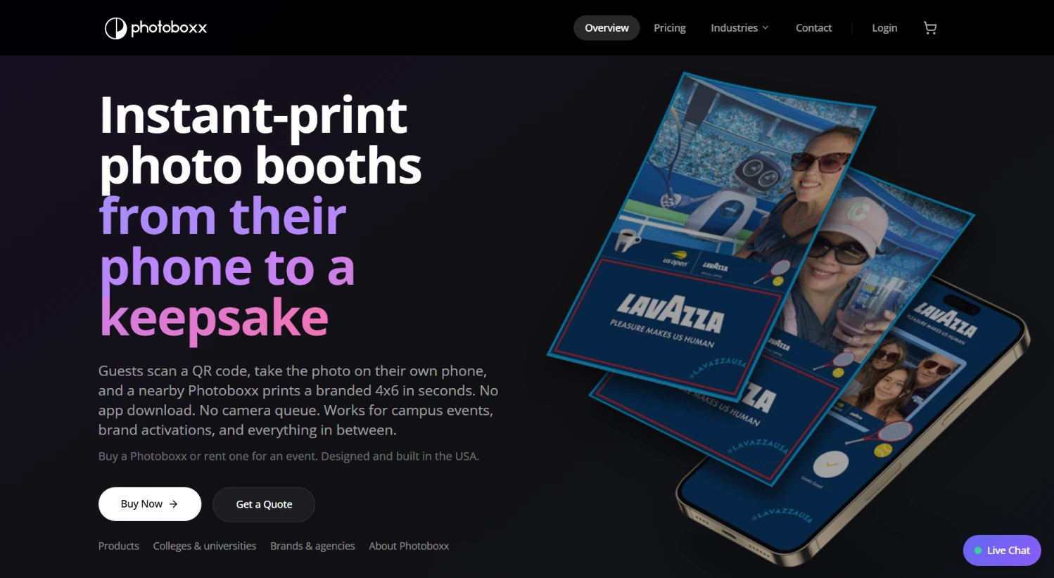 3. Photoboxx: Best Alternative for Enterprise Activations with Built-In Instant Printing