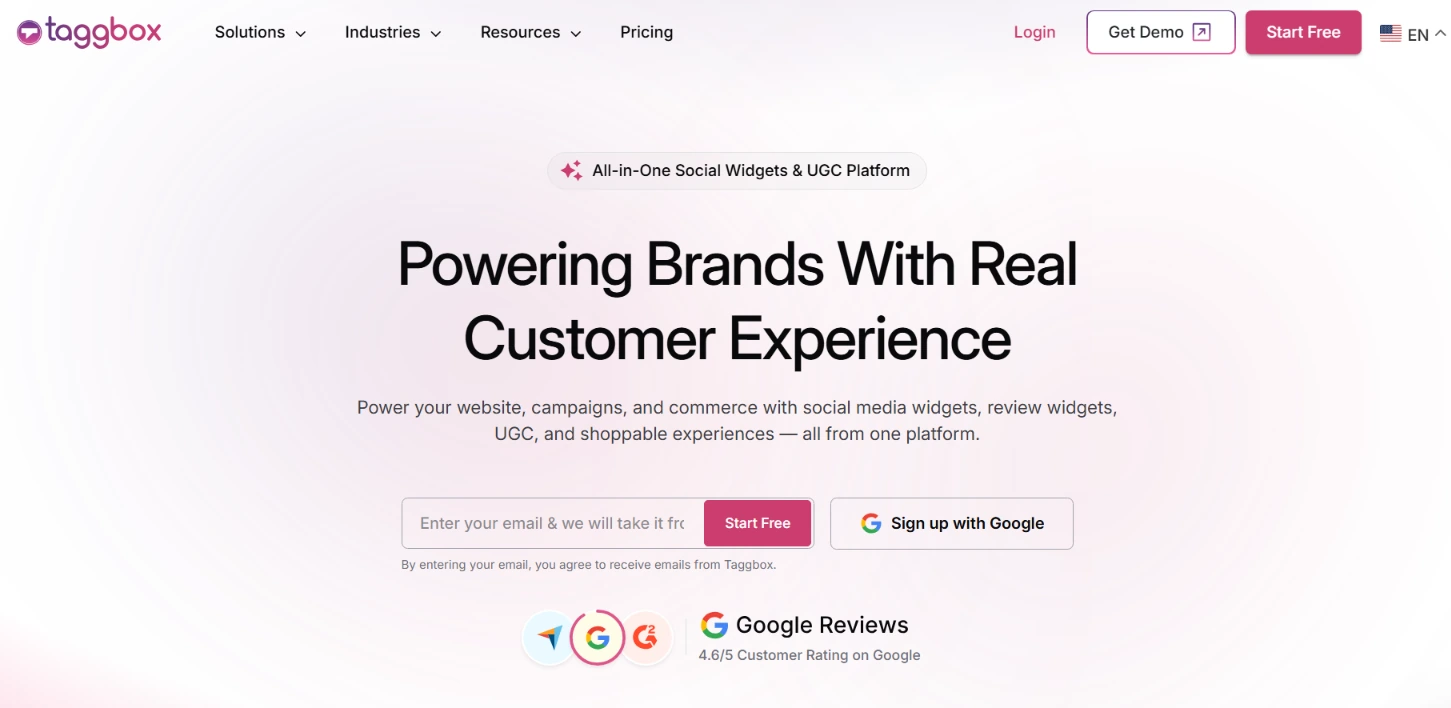 4. Taggbox: Best Alternative for Multi-Channel UGC Marketing Programs