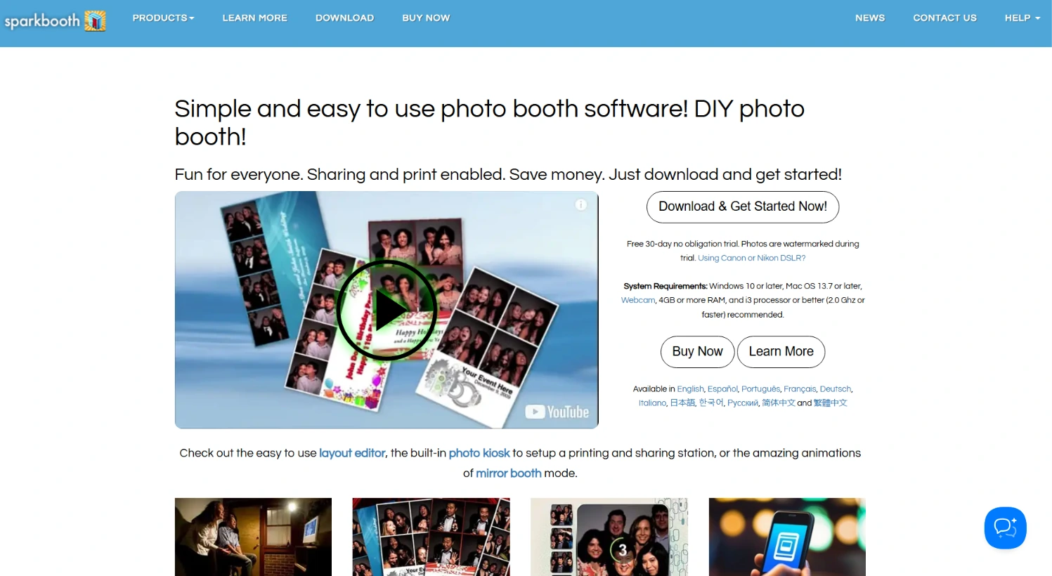7. Sparkbooth: Best Alternative for Budget-Conscious Operators with Lifetime Licensing