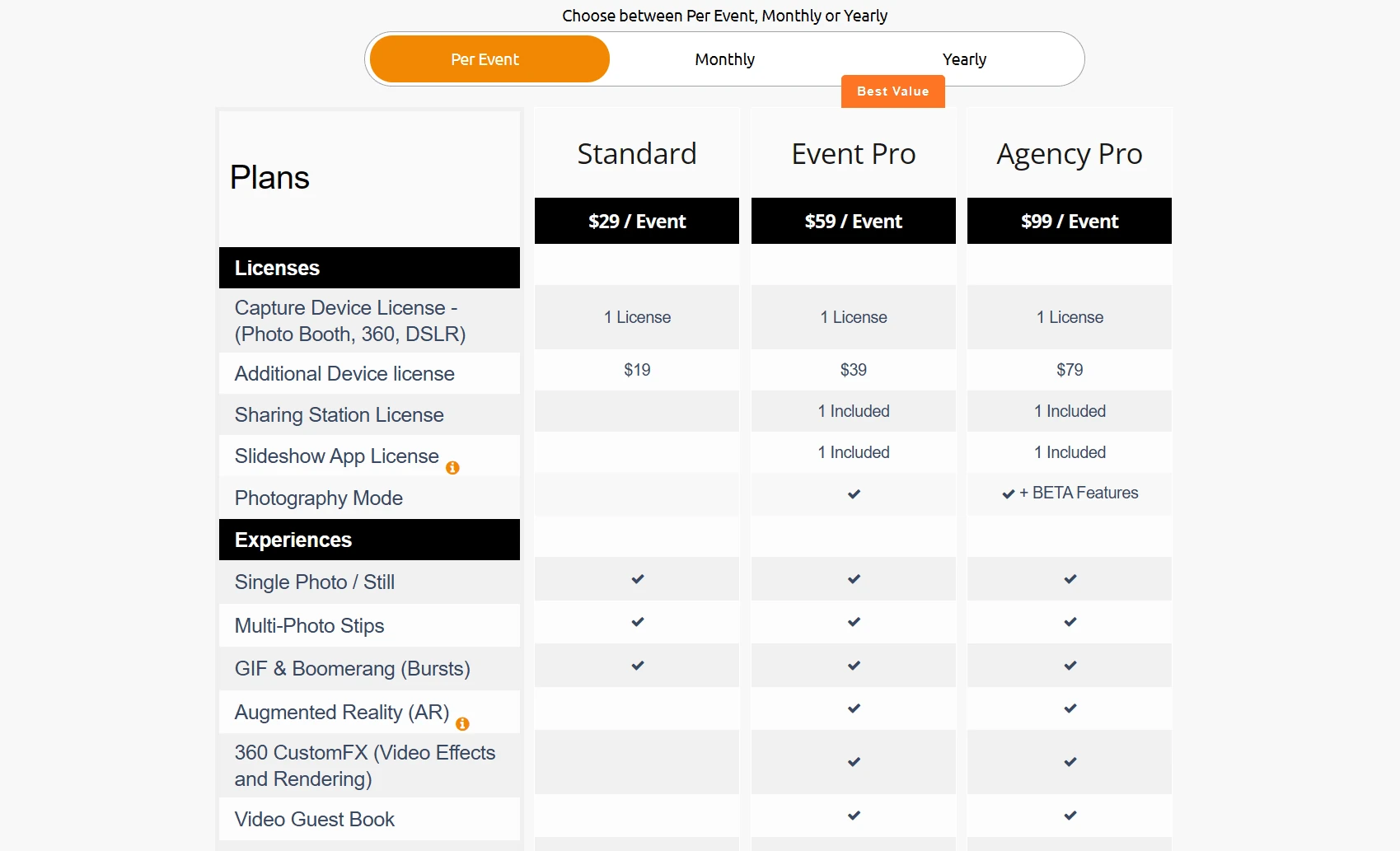 4. Curator Live, Best Alternative for Per-Event Billing and Cinematic Video