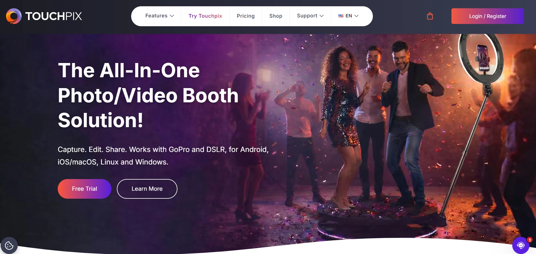 5. TouchPix: Best Alternative for 360-Degree Video Booth Specialists