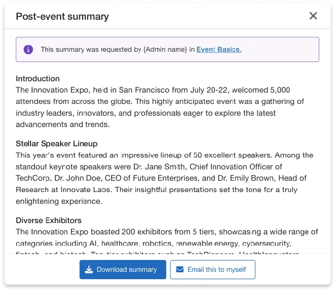 Content Generation: Organizer-Driven vs. Attendee-Generated